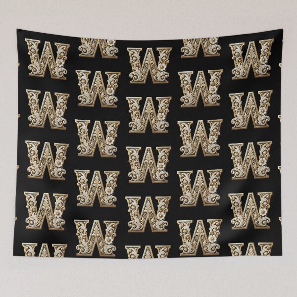 Item preview, Elegant Gold Letter W - Luxurious Monogram Design for a Timeless Touch designed and sold by Blendfactor.
