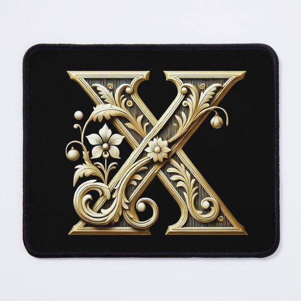 Item preview, Elegant Gold Letter X (new) - Luxurious Monogram Design for a Timeless Touch designed and sold by Blendfactor.