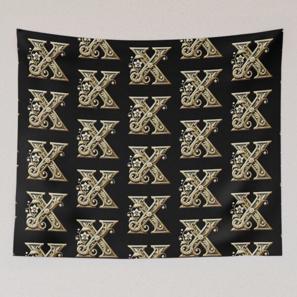 Item preview, Elegant Gold Letter X (new) - Luxurious Monogram Design for a Timeless Touch designed and sold by Blendfactor.