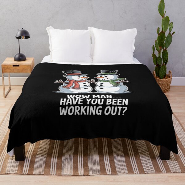 Item preview, Funny Snowman Workout Design - Winter Humor Artwork designed and sold by love3617.