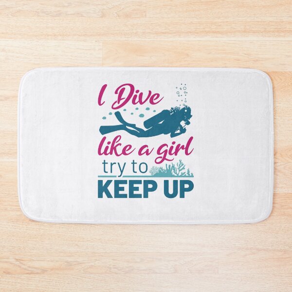 Item preview, I Dive Like a Girl Try to Keep Up Scuba Diving Women  designed and sold by jaygo.