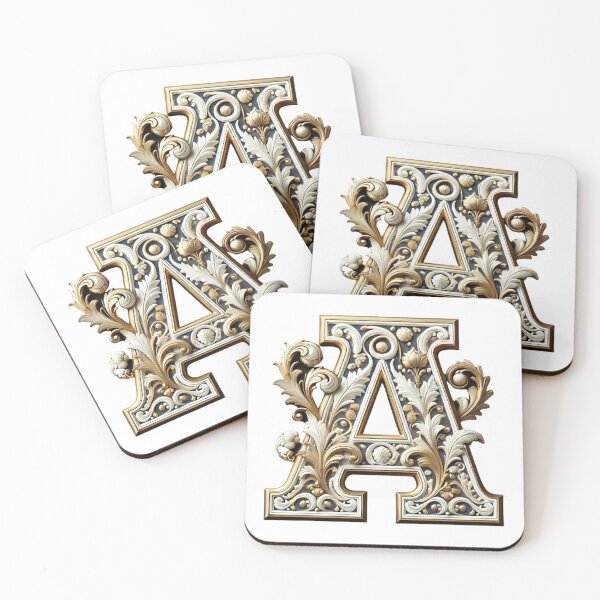 Item preview, Elegant Gold Letter A (new 1) - Luxurious Monogram Design for a Timeless Touch designed and sold by Blendfactor.