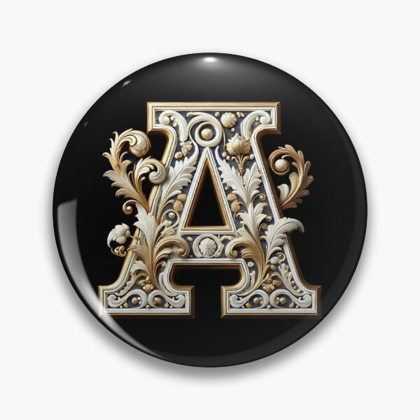 Item preview, Elegant Gold Letter A (new 1) - Luxurious Monogram Design for a Timeless Touch designed and sold by Blendfactor.