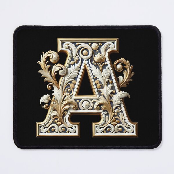 Item preview, Elegant Gold Letter A (new 1) - Luxurious Monogram Design for a Timeless Touch designed and sold by Blendfactor.