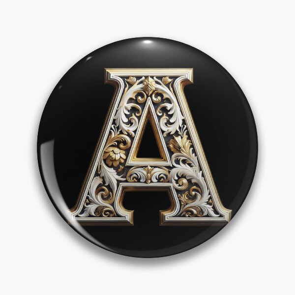 Item preview, Elegant Gold Letter A (new 2) - Luxurious Monogram Design for a Timeless Touch designed and sold by Blendfactor.