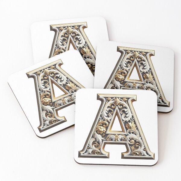Item preview, Elegant Gold Letter A (new 2) - Luxurious Monogram Design for a Timeless Touch designed and sold by Blendfactor.