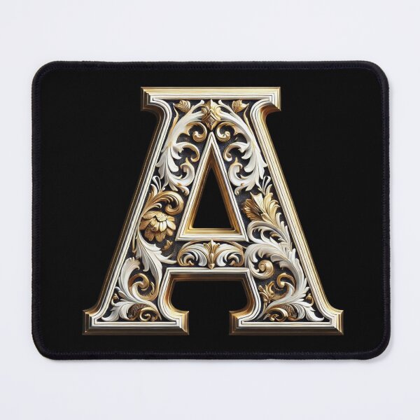 Item preview, Elegant Gold Letter A (new 2) - Luxurious Monogram Design for a Timeless Touch designed and sold by Blendfactor.