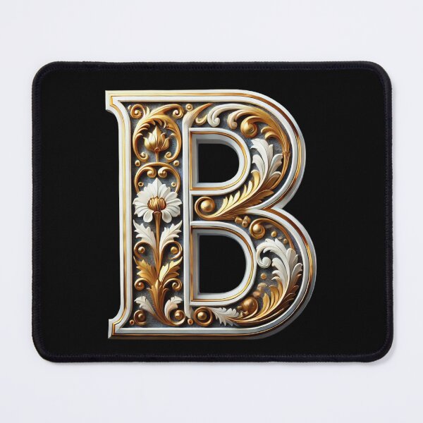 Item preview, Elegant Gold Letter B (new 1) - Luxurious Monogram Design for a Timeless Touch designed and sold by Blendfactor.