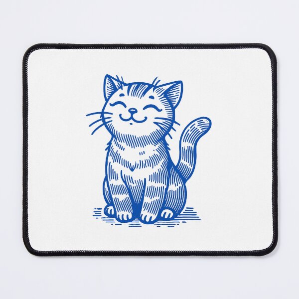 Item preview, Happy Blue Cat designed and sold by zzz888.