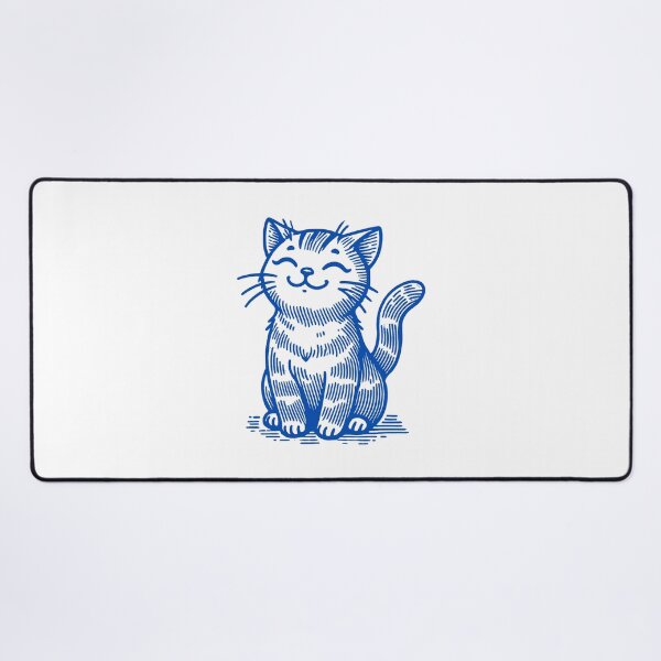 Item preview, Happy Blue Cat designed and sold by zzz888.
