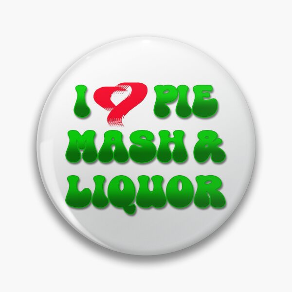 Item preview, I Love Traditional London Pie, Mash & Liquor V4b designed and sold by RetrospectUK.