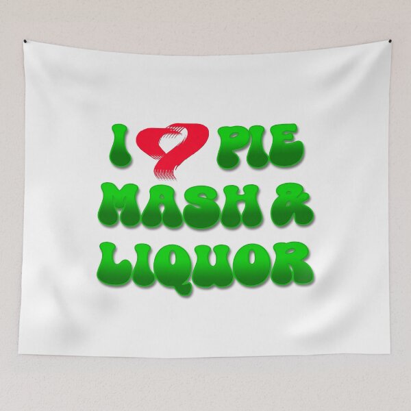 Item preview, I Love Traditional London Pie, Mash & Liquor V4b designed and sold by RetrospectUK.