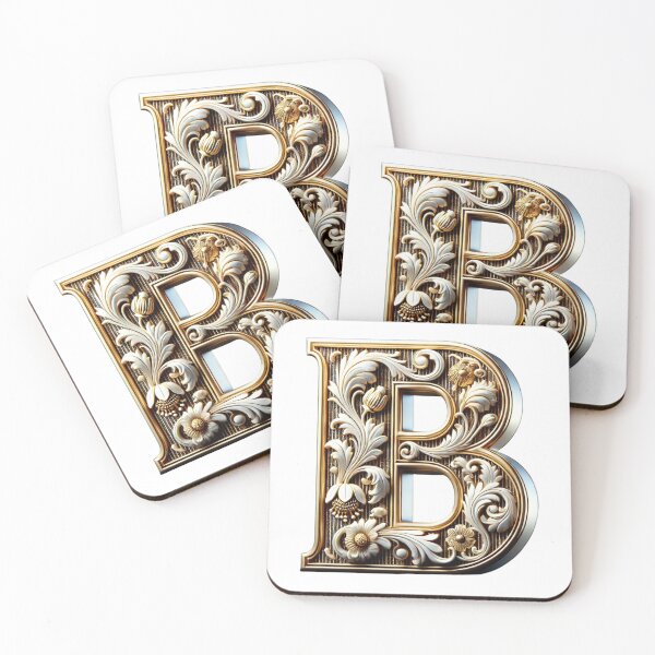 Item preview, Elegant Gold Letter B (new 2) - Luxurious Monogram Design for a Timeless Touch designed and sold by Blendfactor.