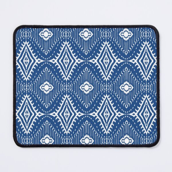 Item preview, Blue Ikat Diamond Shape Seamless Pattern designed and sold by SoothiArt.