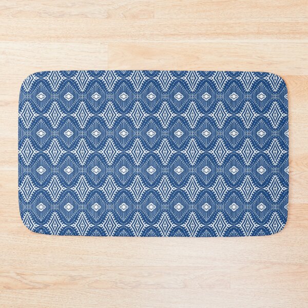 Item preview, Blue Ikat Diamond Shape Seamless Pattern designed and sold by SoothiArt.