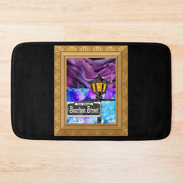 Item preview, Purple Framed Bourbon Street Lamp Post designed and sold by artbyomega.