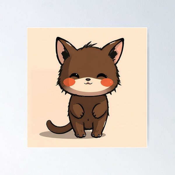 Item preview, Adorable Chibi Creatures Cute Whimsical Illustrations Kawaii Art designed and sold by ART ATTACK ZONE.