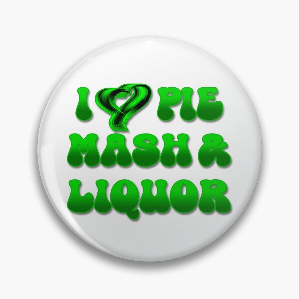 Item preview, I Love Traditional London Pie, Mash & Liquor V5b designed and sold by RetrospectUK.