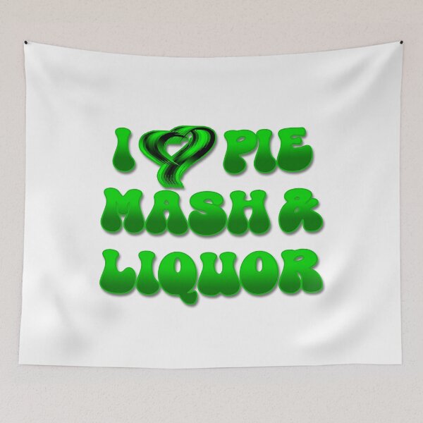 Item preview, I Love Traditional London Pie, Mash & Liquor V5b designed and sold by RetrospectUK.