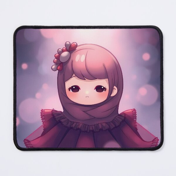 Item preview, Girl Chibi Creatures Cute Whimsical Illustrations Kawaii Art designed and sold by ART ATTACK ZONE.