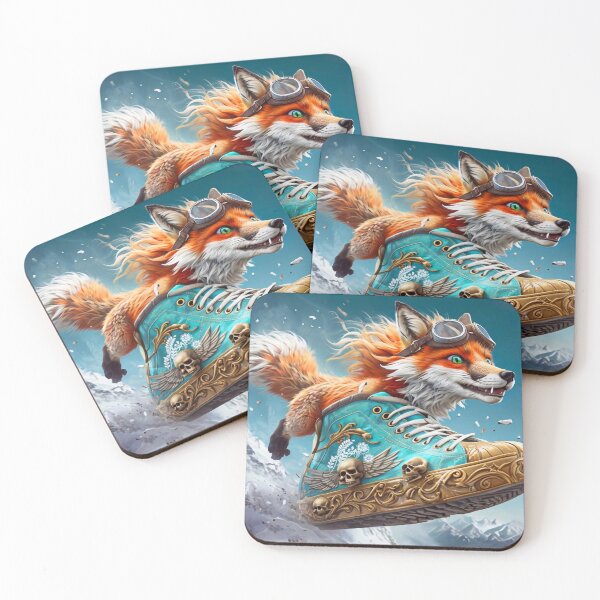 Item preview, Fox Enjoying Winter Fun designed and sold by M-Y-A-R-T-.