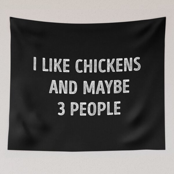 Item preview, I Like Chickens And Maybe 3 People Funny Chicken Lover designed and sold by RareBunny.