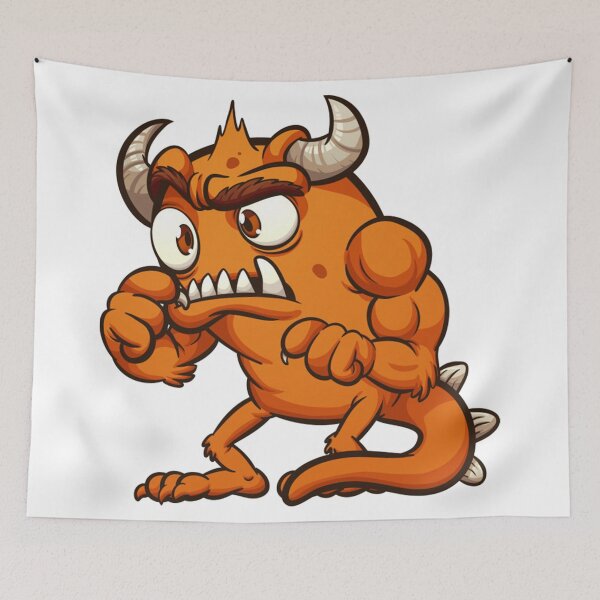 Item preview, Orange cartoon monster designed and sold by fariz yuhdi.
