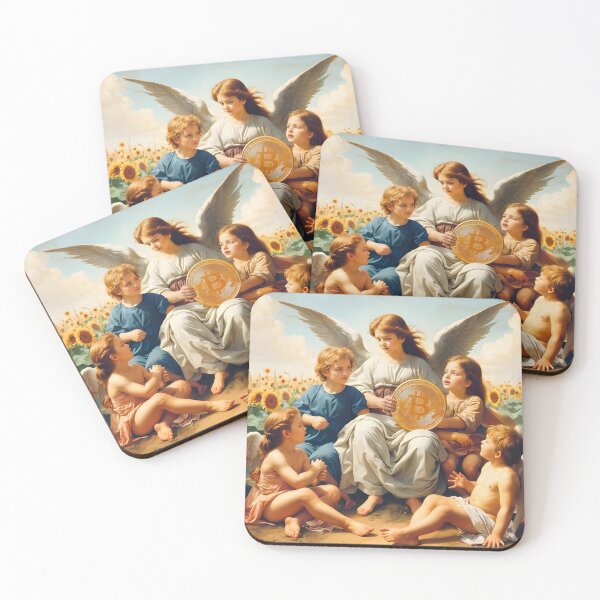 Item preview, BTC angle with the kids,Bitcoin art,BTC designed and sold by 1SINGHA.
