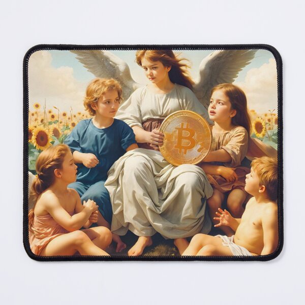 Item preview, BTC angle with the kids,Bitcoin art,BTC designed and sold by 1SINGHA.