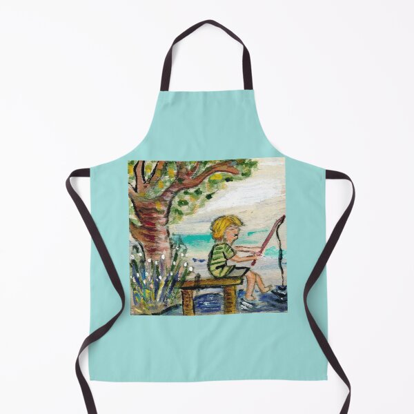 Item preview, Boy fishing on Dock designed and sold by Misfitcane.