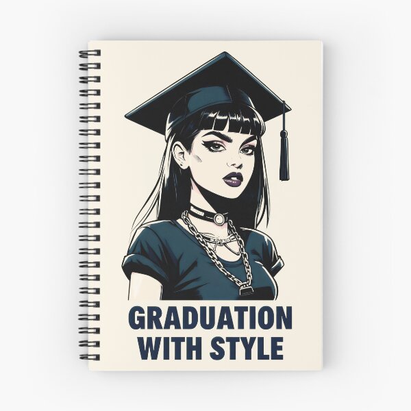 Item preview, Graduation With Style Confident Young Woman in Navy Tones designed and sold by SplashTastic.