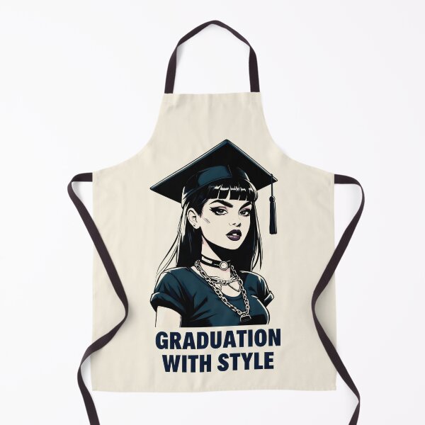 Item preview, Graduation With Style Confident Young Woman in Navy Tones designed and sold by SplashTastic.