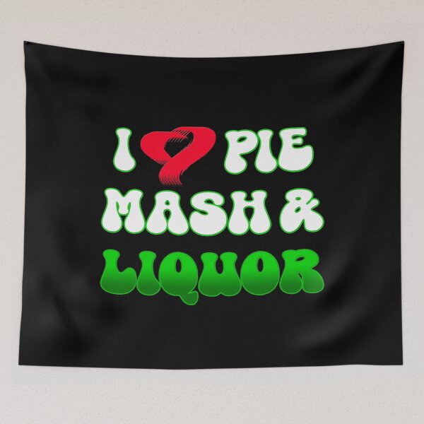 Item preview, I Love Traditional London Pie, Mash & Liquor V6a designed and sold by RetrospectUK.