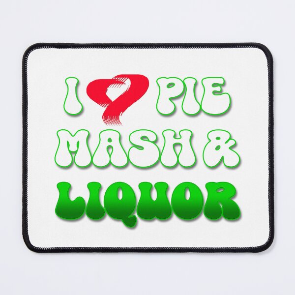 Item preview, I Love Traditional London Pie, Mash & Liquor V6b designed and sold by RetrospectUK.