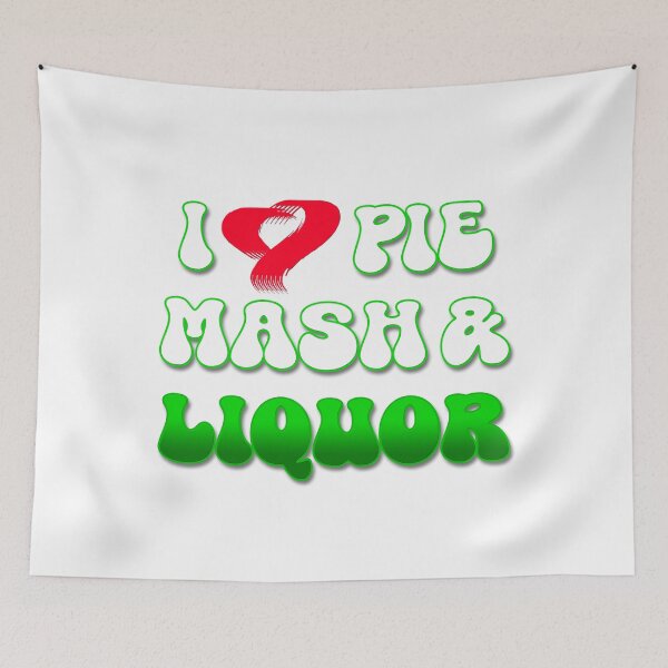 Item preview, I Love Traditional London Pie, Mash & Liquor V6b designed and sold by RetrospectUK.