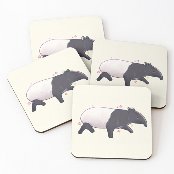 Item preview, Malayan Tapir illustration  designed and sold by Mayarartsy.