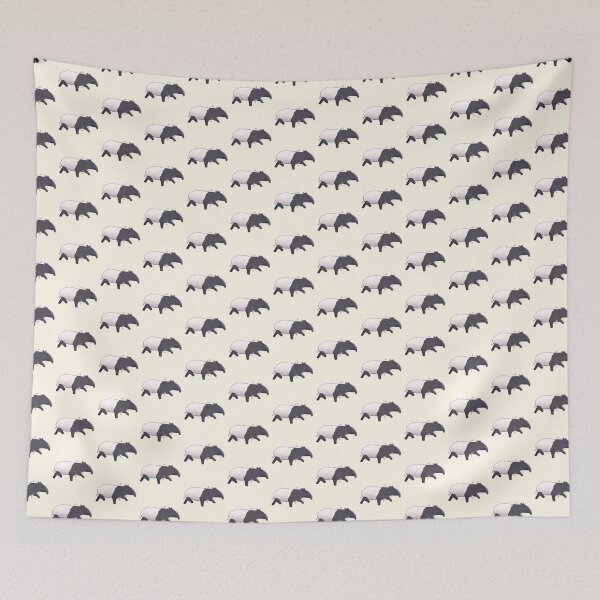 Item preview, Malayan Tapir illustration  designed and sold by Mayarartsy.