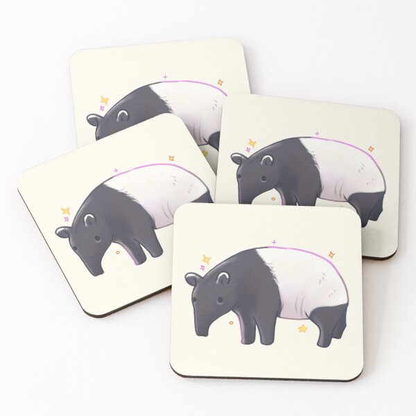 Item preview, Cute Malayan Tapir illustration  designed and sold by Mayarartsy.