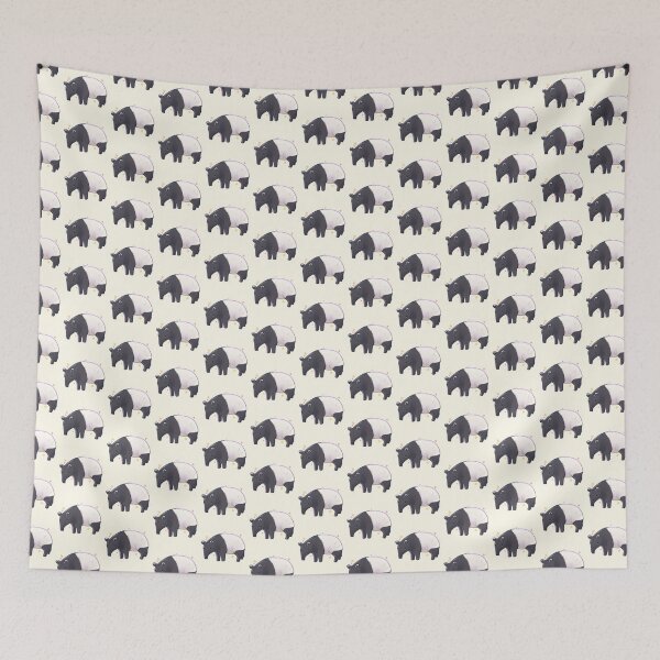 Item preview, Cute Malayan Tapir illustration  designed and sold by Mayarartsy.