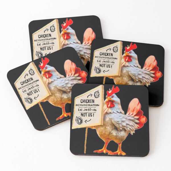 Item preview, Chicken Demonstration Eat Jackfruits not us! designed and sold by asanaworld.