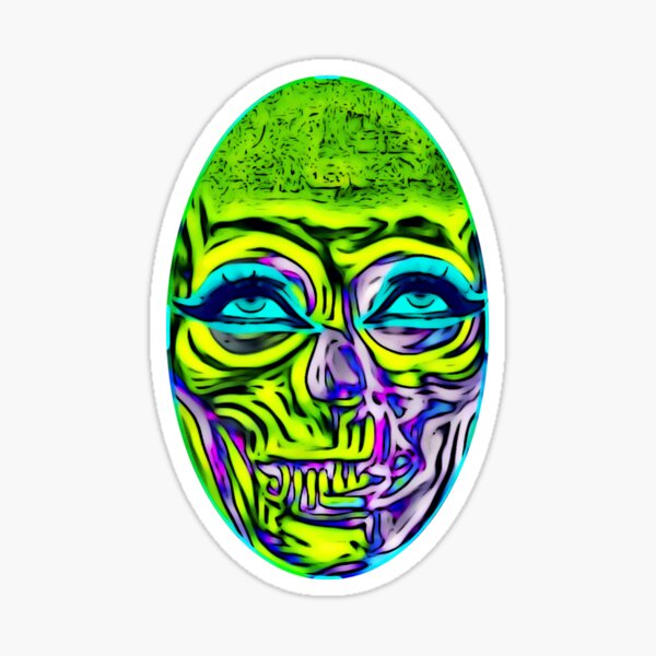 Flirty Skull Mask Sticker For Sale By Ac1313 Redbubble 5352