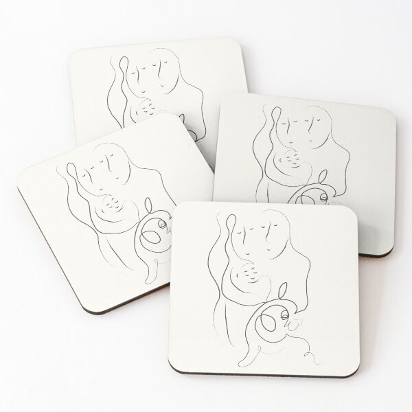 Item preview, Illustration - Family with Frenchie dog designed and sold by AnisyaArt.