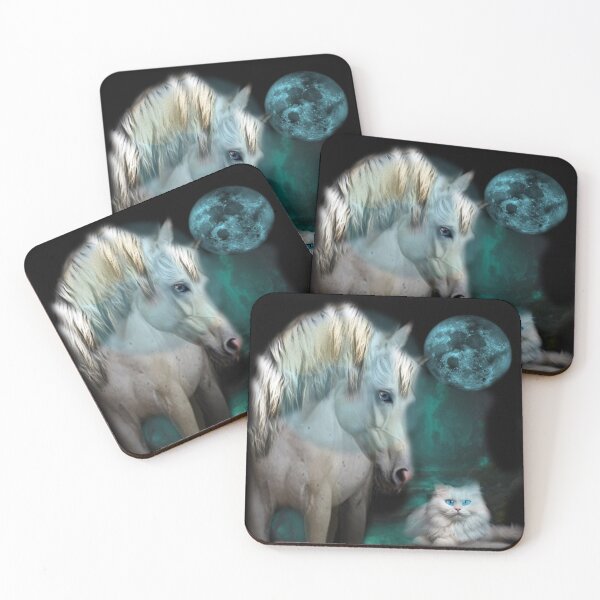 Item preview, White Stallion and White Cat designed and sold by Patricia Brown.