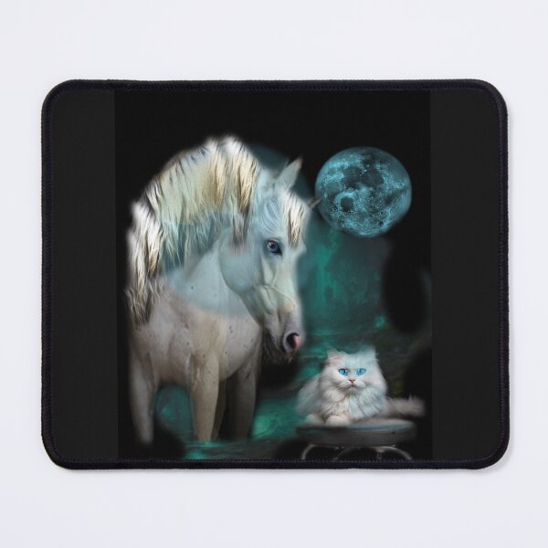 Item preview, White Stallion and White Cat designed and sold by Patricia Brown.