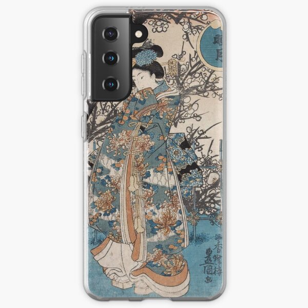 Classic Vintage Ukiyo-e Japanese Art Geisha Portrait Samsung Galaxy Soft Case