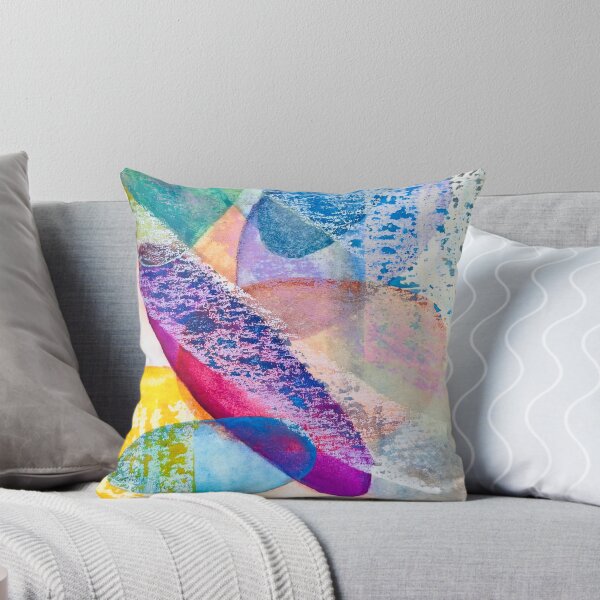 Item preview, Abstract Ovals / Watercolor and Oil Pastel designed and sold by ErynRoseStudio.