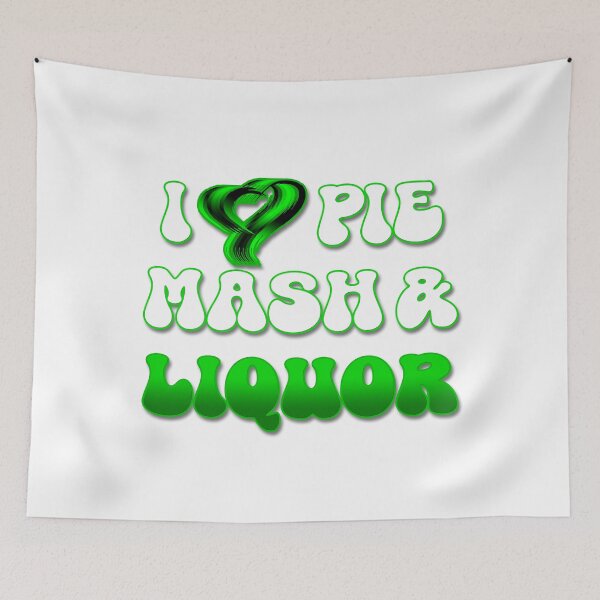 Item preview, I Love Traditional London Pie, Mash & Liquor V7b designed and sold by RetrospectUK.