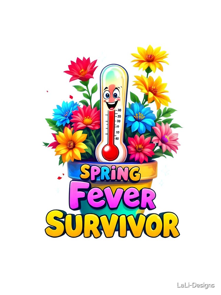 Thumbnail 4 of 4, iPhone Case, Spring Fever Survivor – Funny Colorful Springtime Design designed and sold by LaLi-Designs.