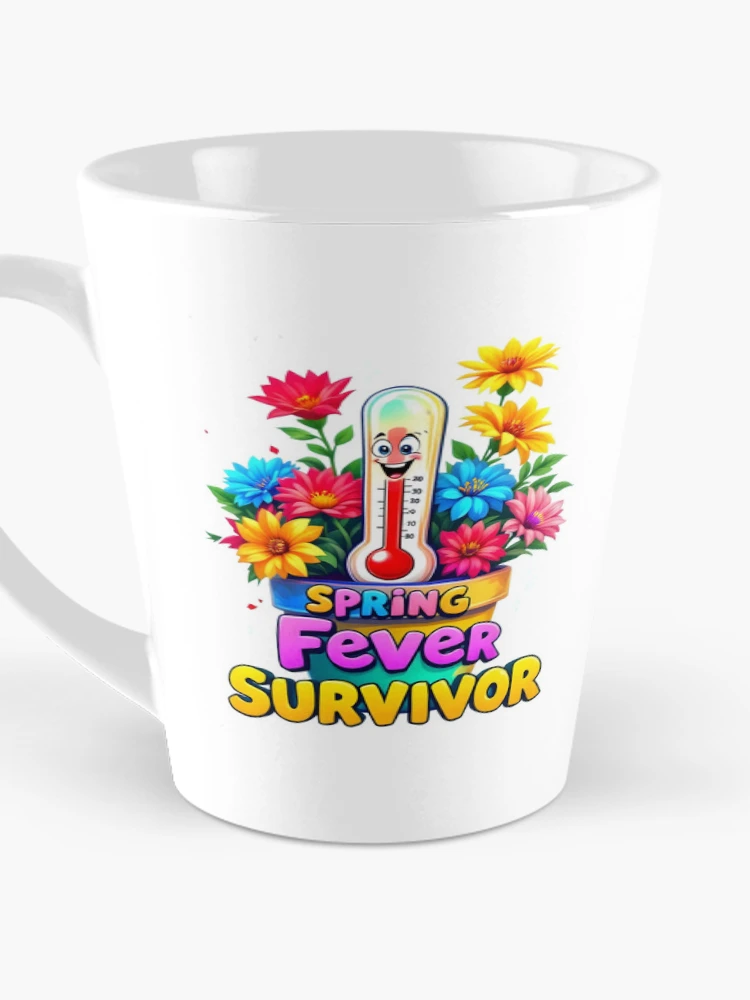 Thumbnail 3 of 4, Coffee Mug, Spring Fever Survivor – Funny Colorful Springtime Design designed and sold by LaLi-Designs.