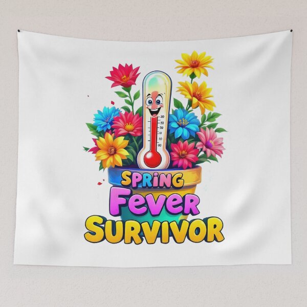 Item preview, Spring Fever Survivor – Funny Colorful Springtime Design designed and sold by LaLi-Designs.